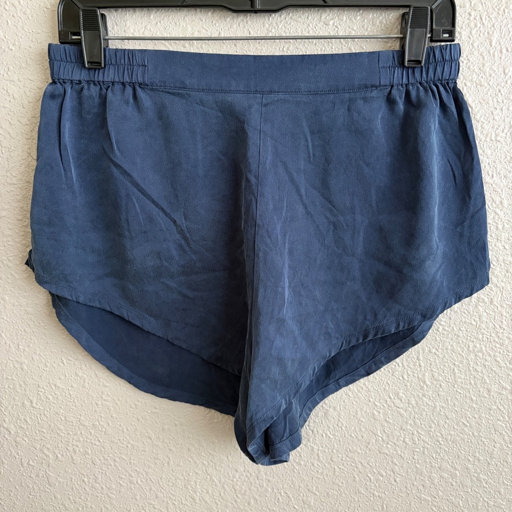 Lunya Navy Washable Silk 2.5" Lounge Shorts M